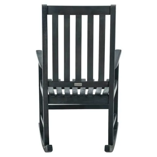 Barstow Outdoor Rocking Chair - Dark Slate Gray - Black