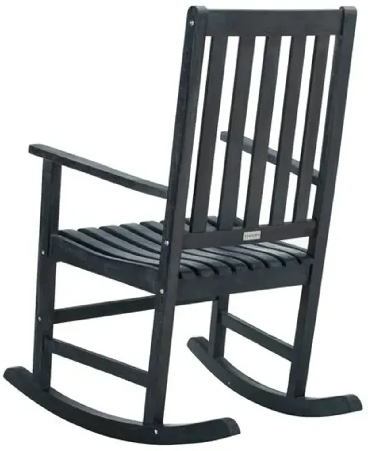 Barstow Outdoor Rocking Chair - Dark Slate Gray - Black