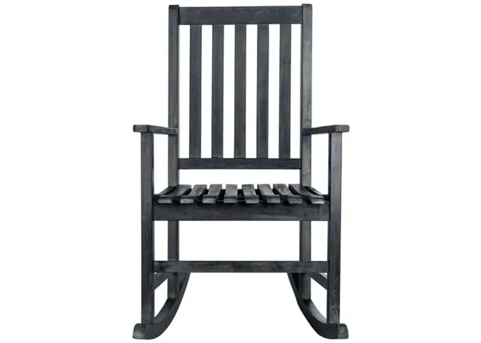 Barstow Outdoor Rocking Chair - Dark Slate Gray - Black