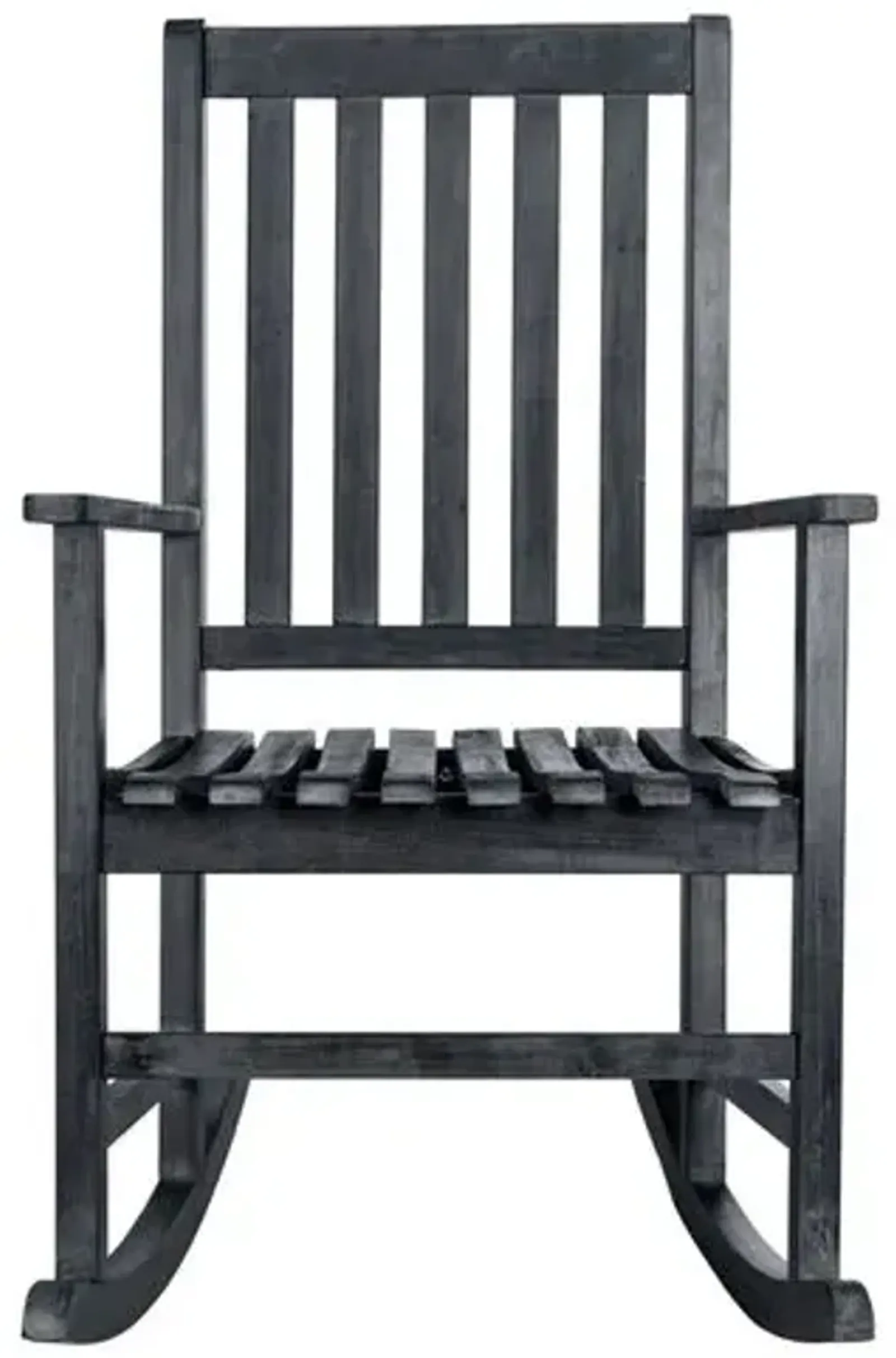 Barstow Outdoor Rocking Chair - Dark Slate Gray - Black