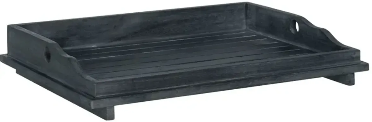Lysor Tray Side Table, Dark Slate Gray
