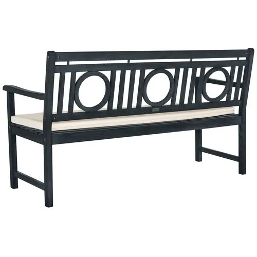 Praia Outdoor Bench - Dark Slate Gray - Ivory