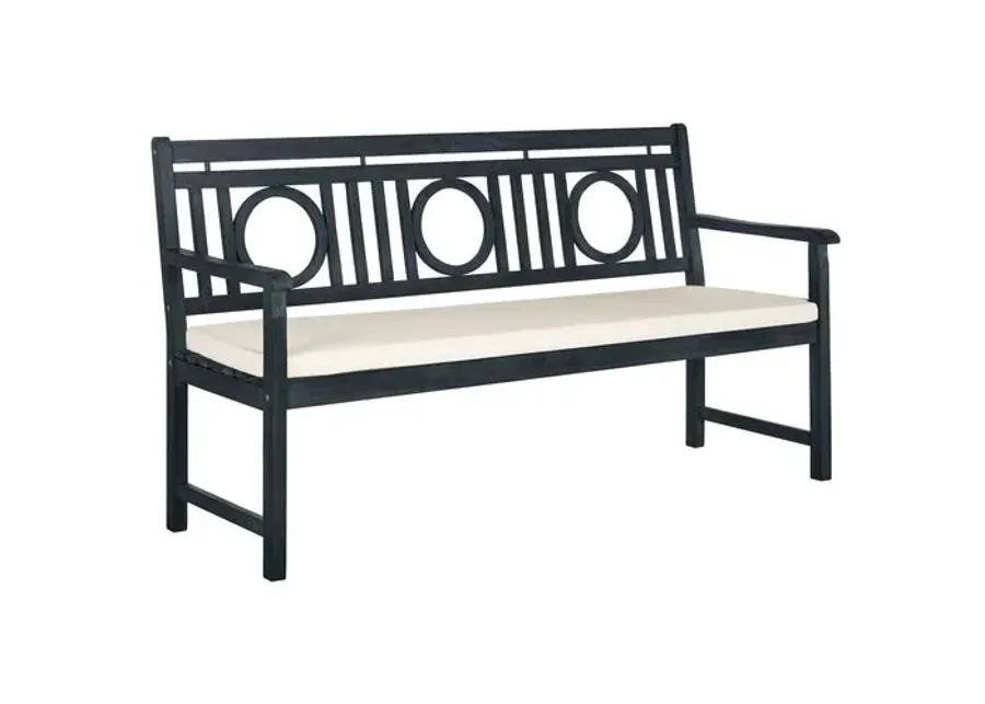 Praia Outdoor Bench - Dark Slate Gray - Ivory