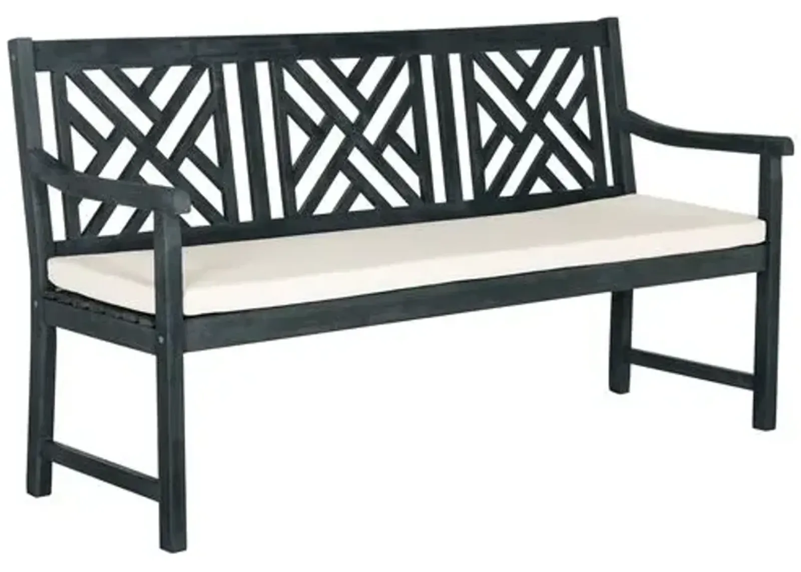 Bradbury Outdoor Bench - Dark Slate Gray - Ivory