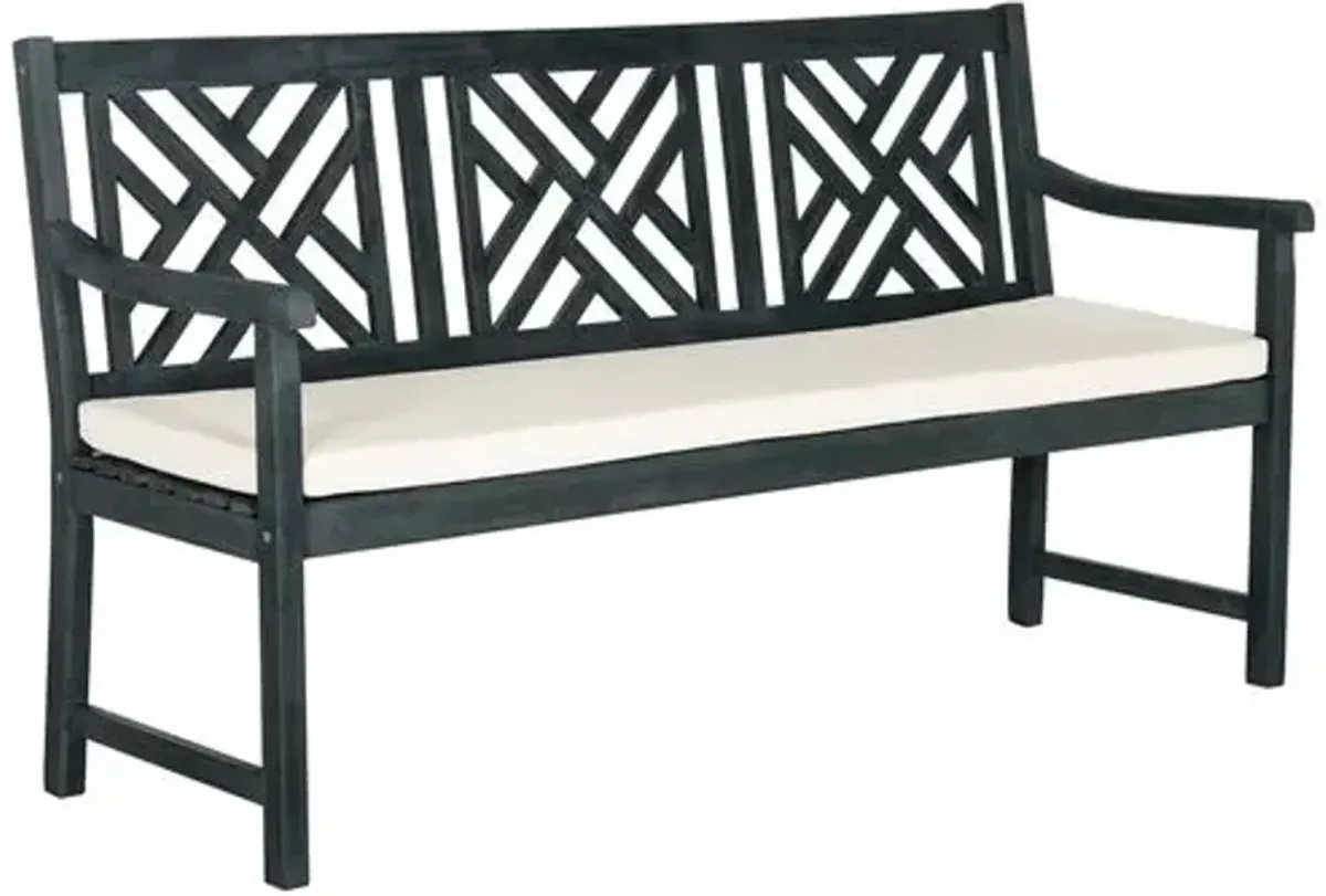 Bradbury Outdoor Bench - Dark Slate Gray - Ivory