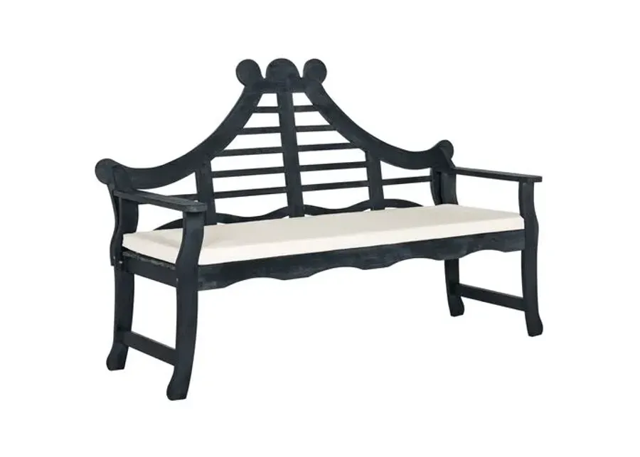 Pagoda Outdoor Bench - Dark Slate Gray