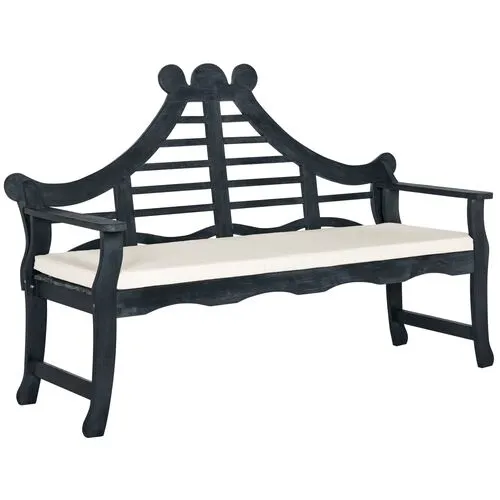 Pagoda Outdoor Bench - Dark Slate Gray