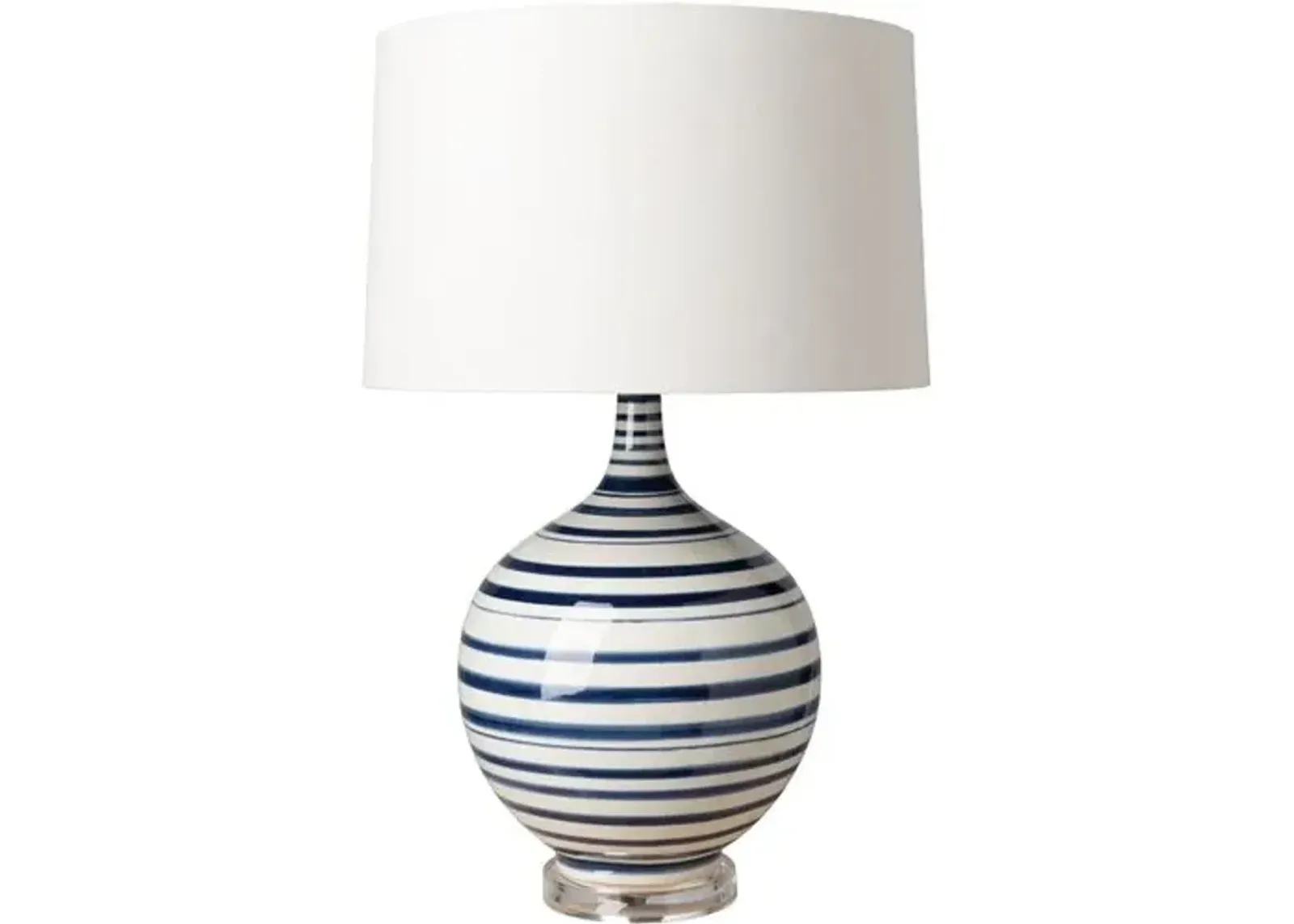 Delano Table Lamp - Blue/White