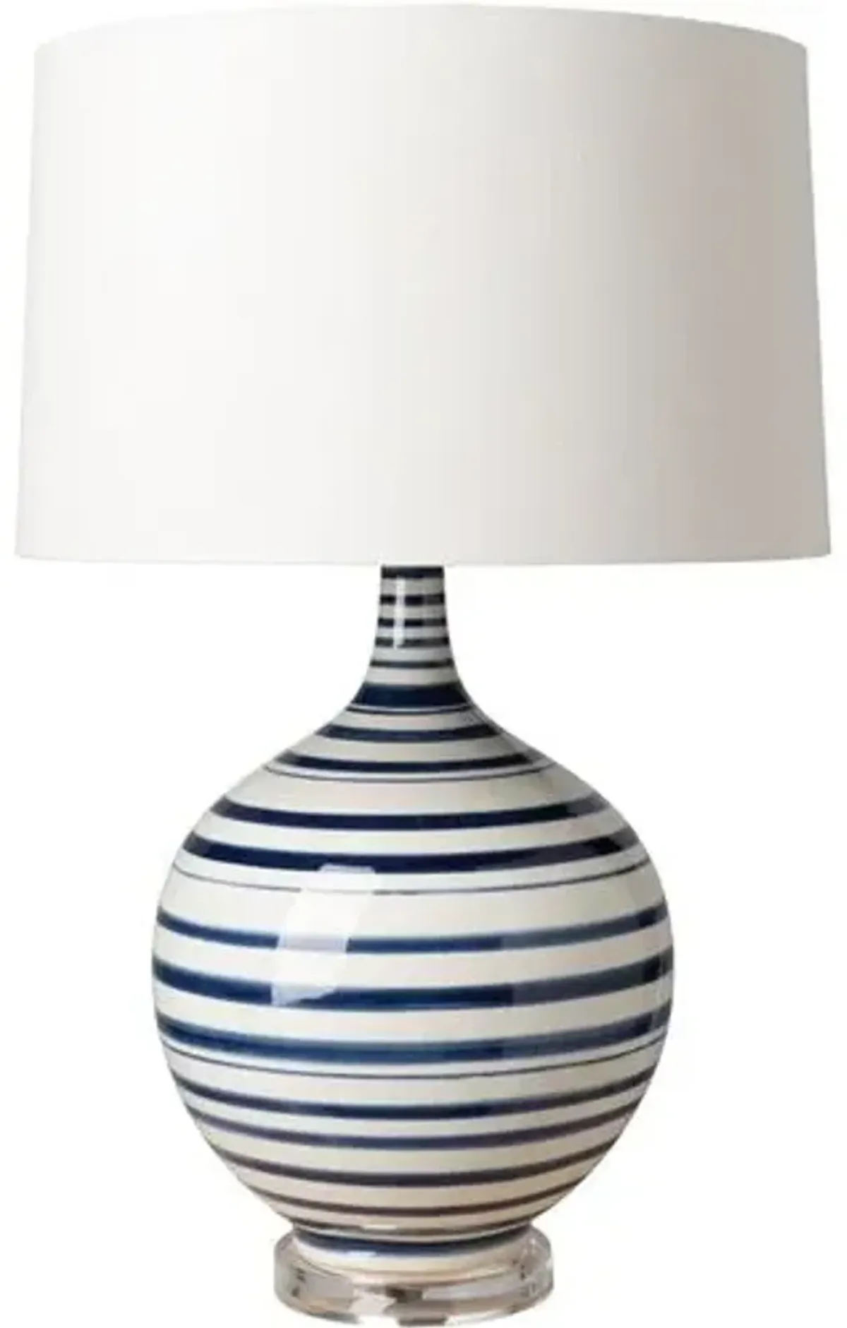 Delano Table Lamp - Blue/White