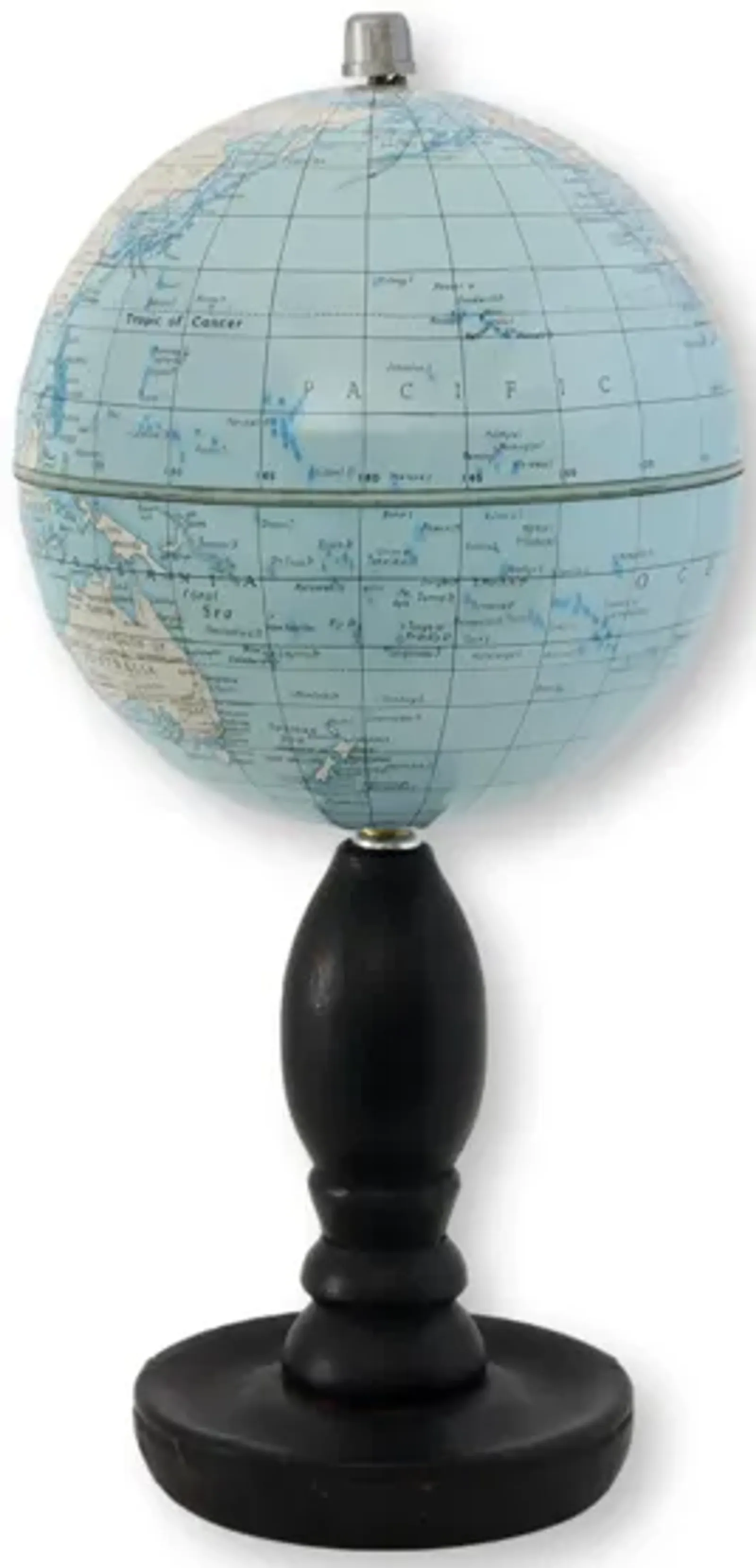 Mid-Century English Globe on Stand - Blue