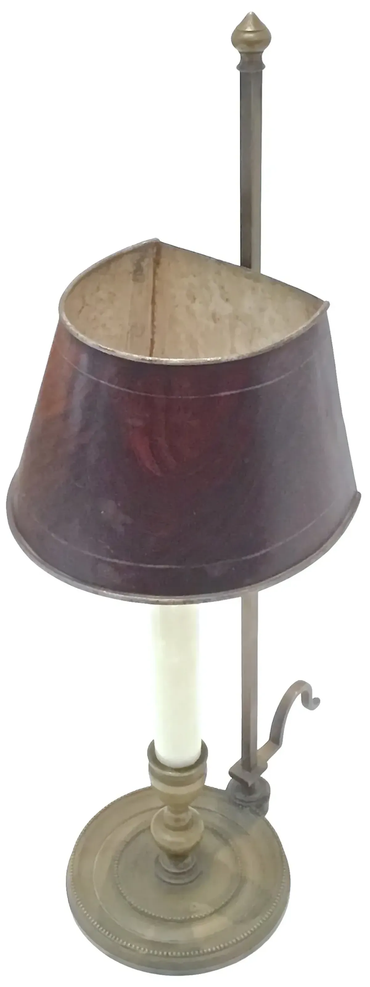 Antique Brass Bouillotte Lamp - Vermilion Designs