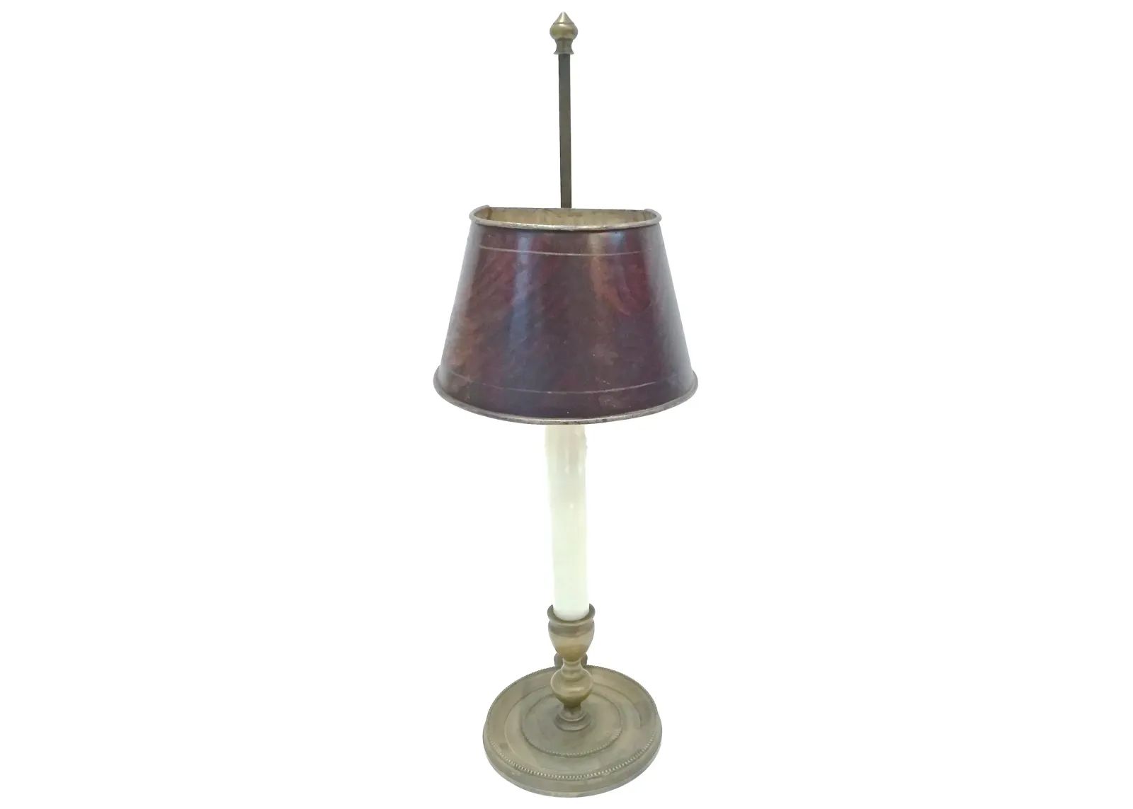 Antique Brass Bouillotte Lamp - Vermilion Designs