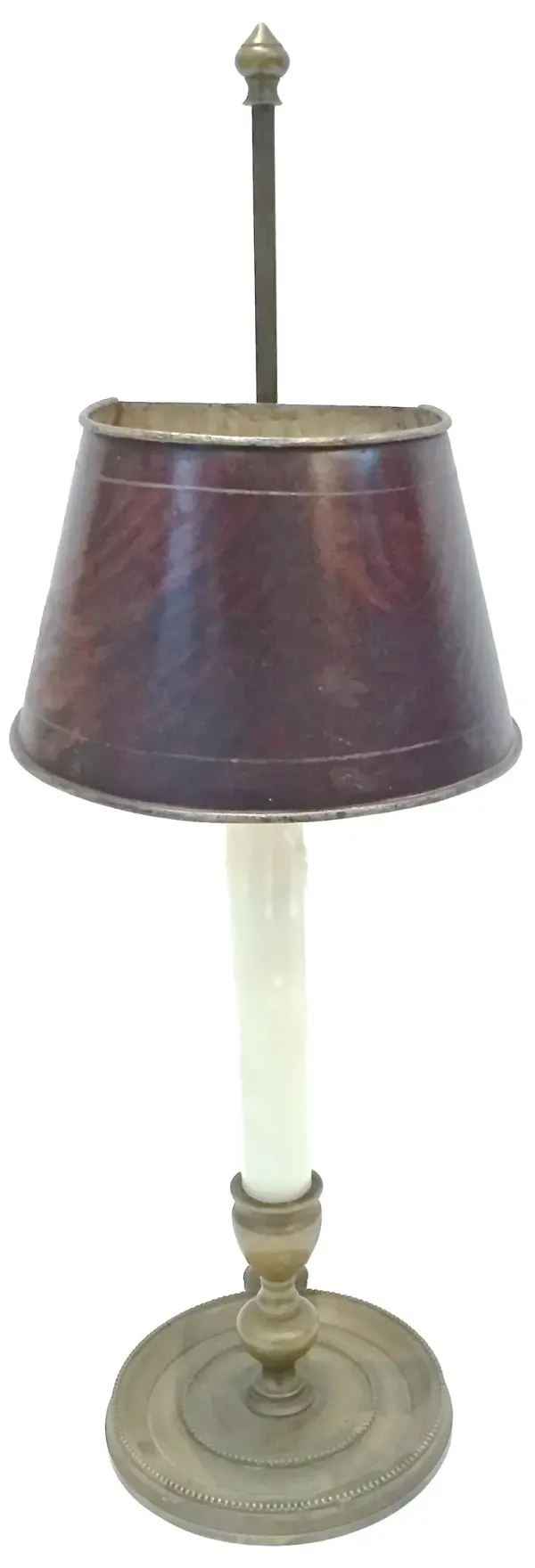Antique Brass Bouillotte Lamp - Vermilion Designs