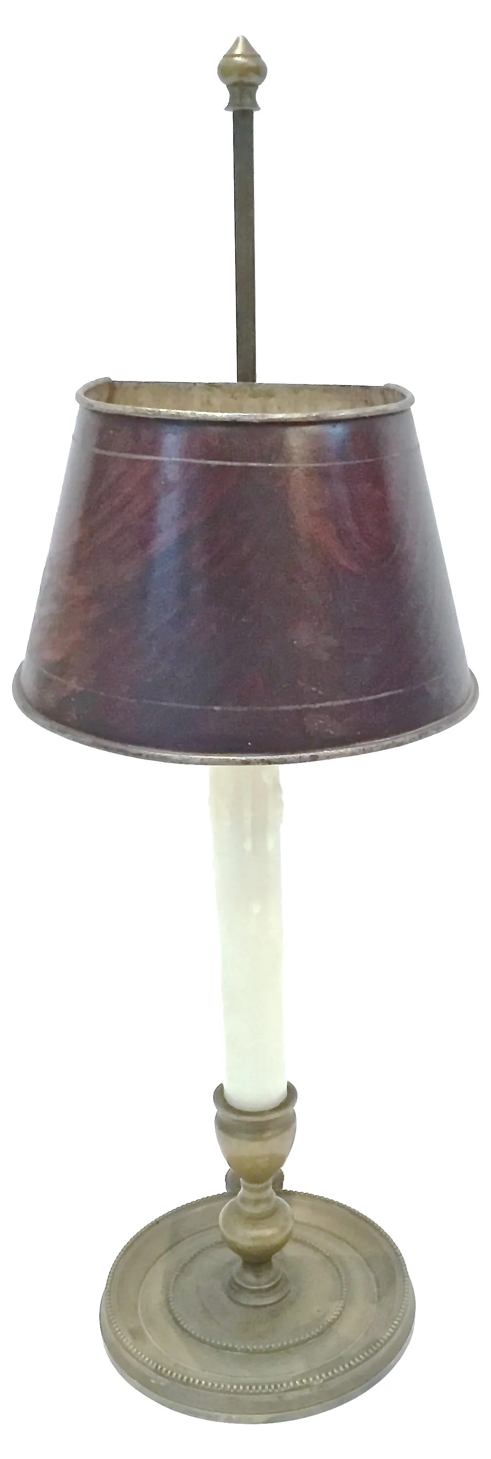 Antique Brass Bouillotte Lamp - Vermilion Designs
