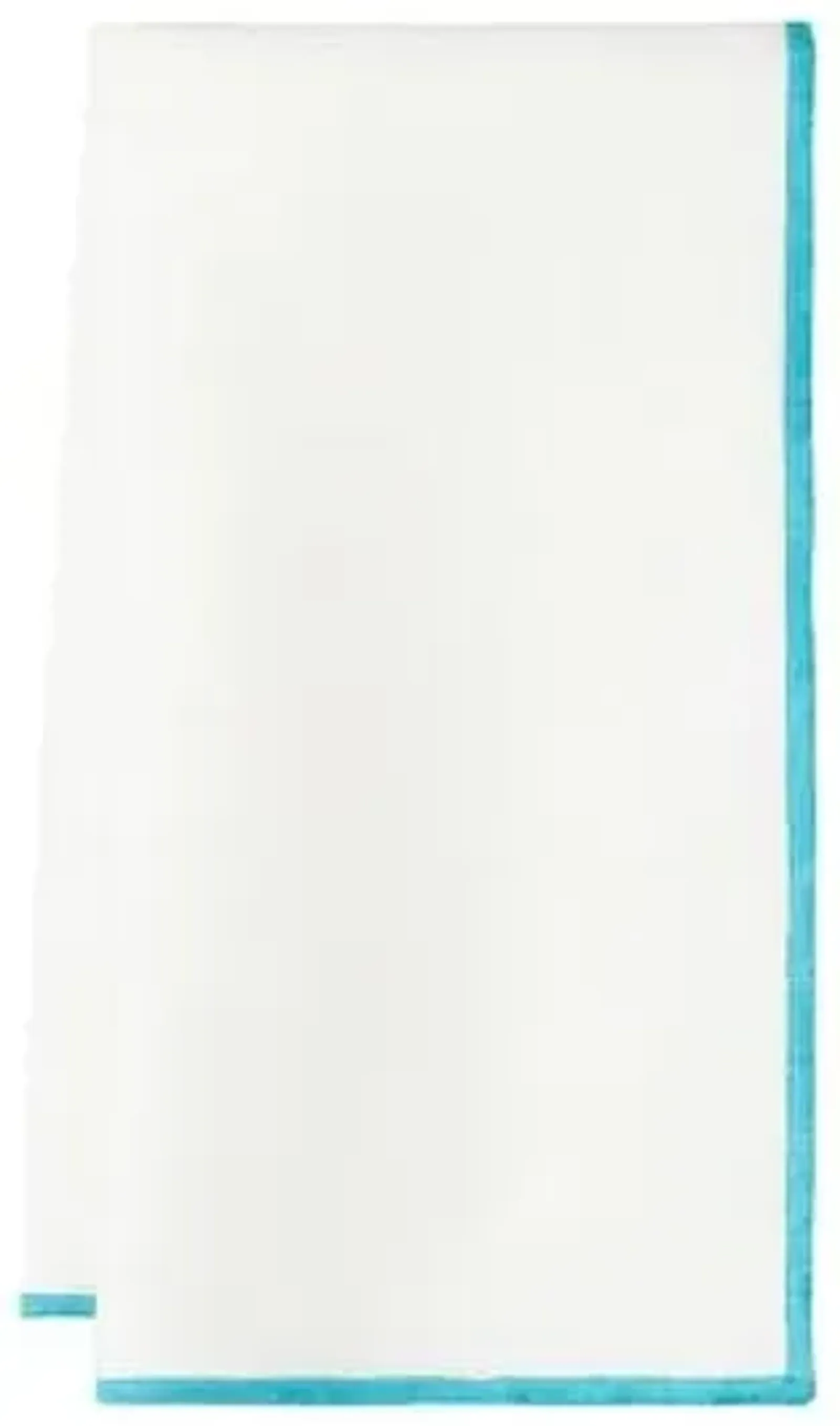 Set of 4 Bel Air Dinner Napkins - White/Turquoise - Mode Living