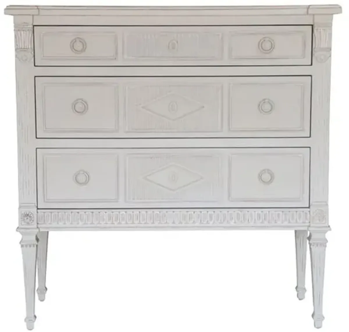 Aria 3-Drawer Dresser - Gray - Ave Home