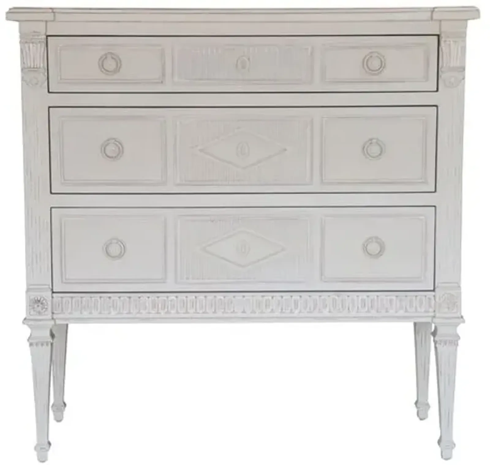 Aria 3-Drawer Dresser - Gray - Ave Home