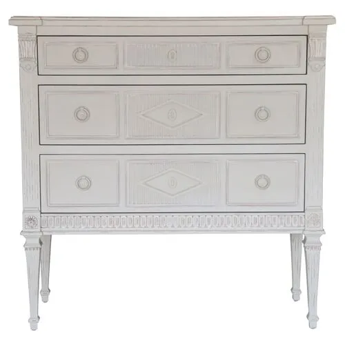 Aria 3-Drawer Dresser - Gray - Ave Home