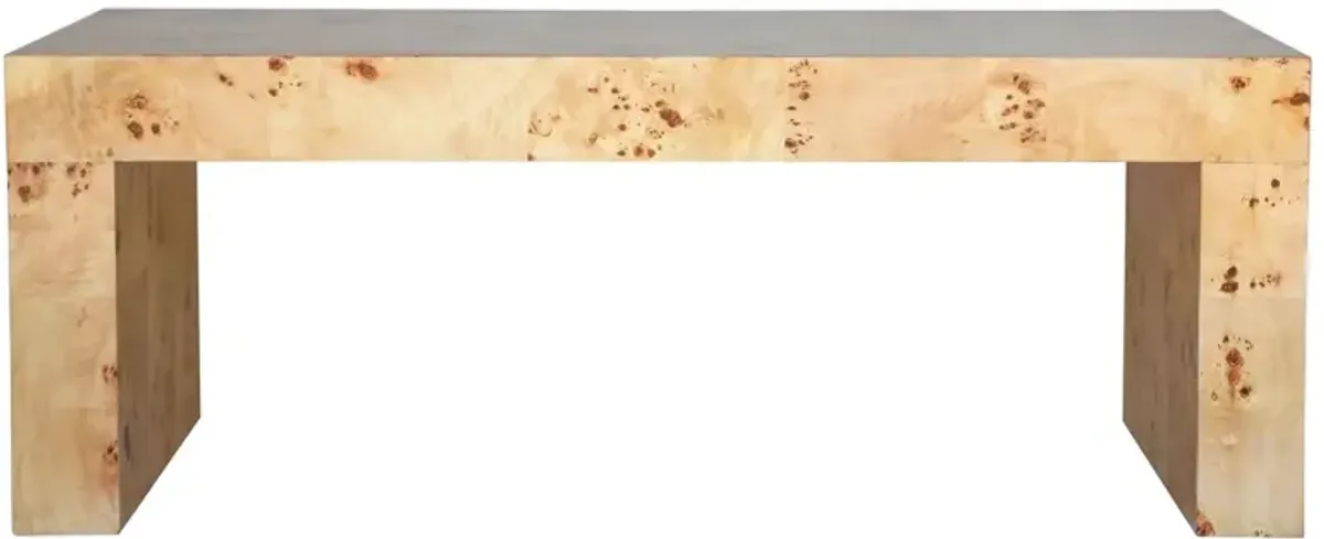 Chloe Coffee Table, Natural Burl