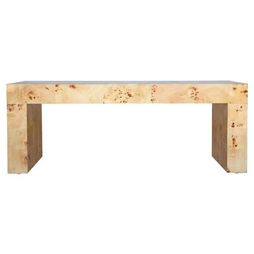 Chloé Coffee Table - Honey Burl - Ave Home - Beige