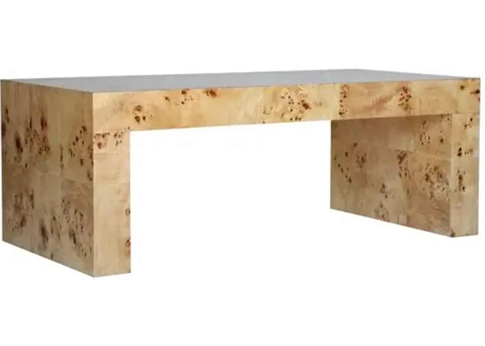 Chloé Coffee Table - Honey Burl - Ave Home - Beige