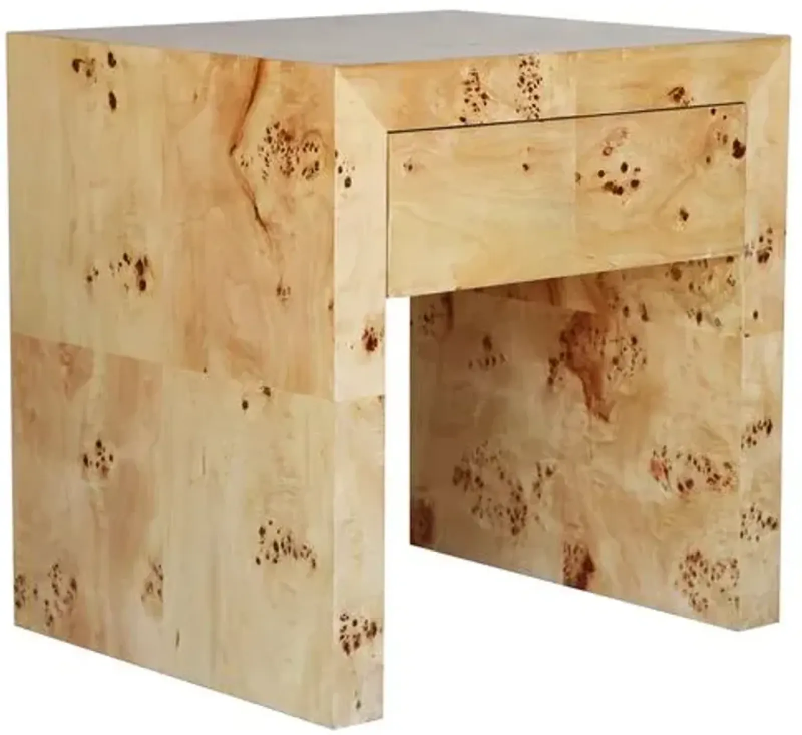 Chloe End Table - Honey Burl - Ave Home - Beige