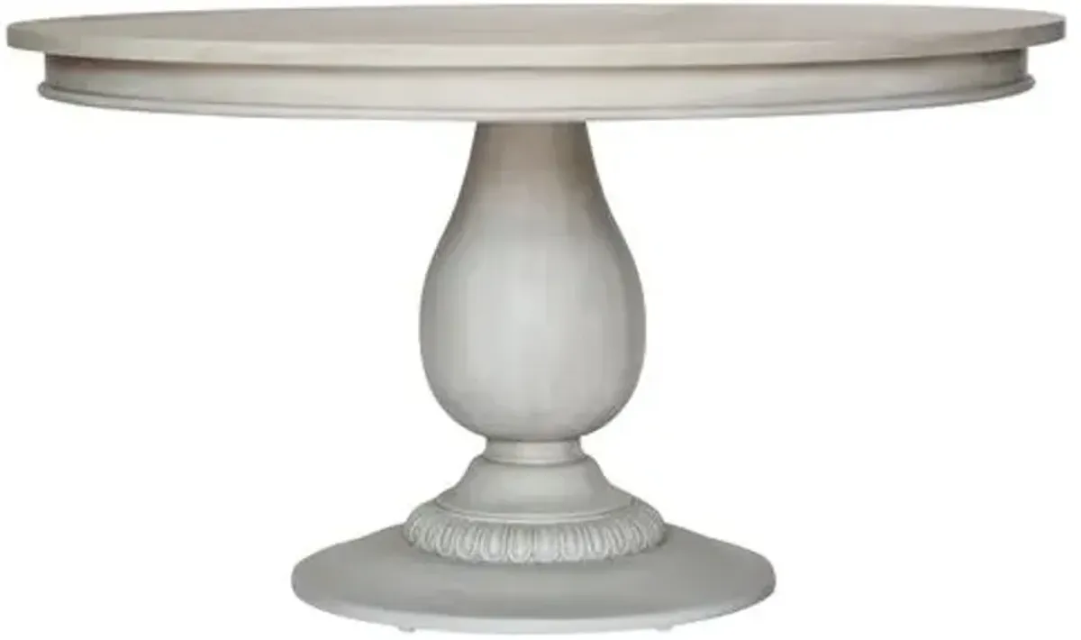 Charlotte Round Dining Table - Aged French Gray - Ave Home