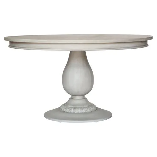 Charlotte Round Dining Table - Aged French Gray - Ave Home