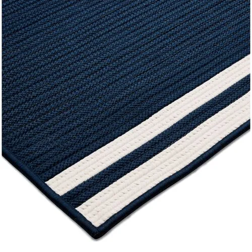 Northport Outdoor Rug - Navy/White - Blue - Blue