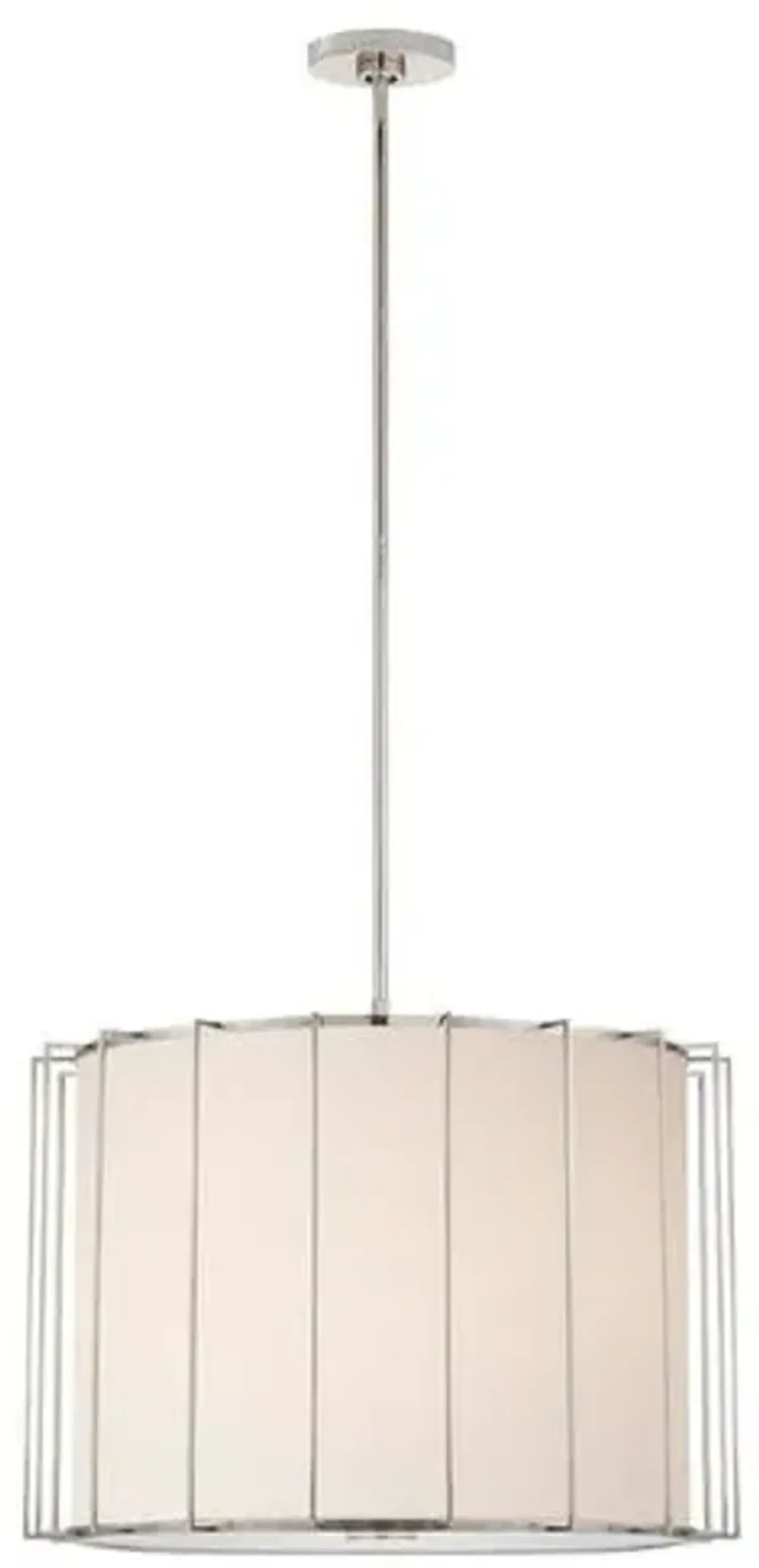 Visual Comfort - Carousel Drum Lantern - Polished Nickel - Silver