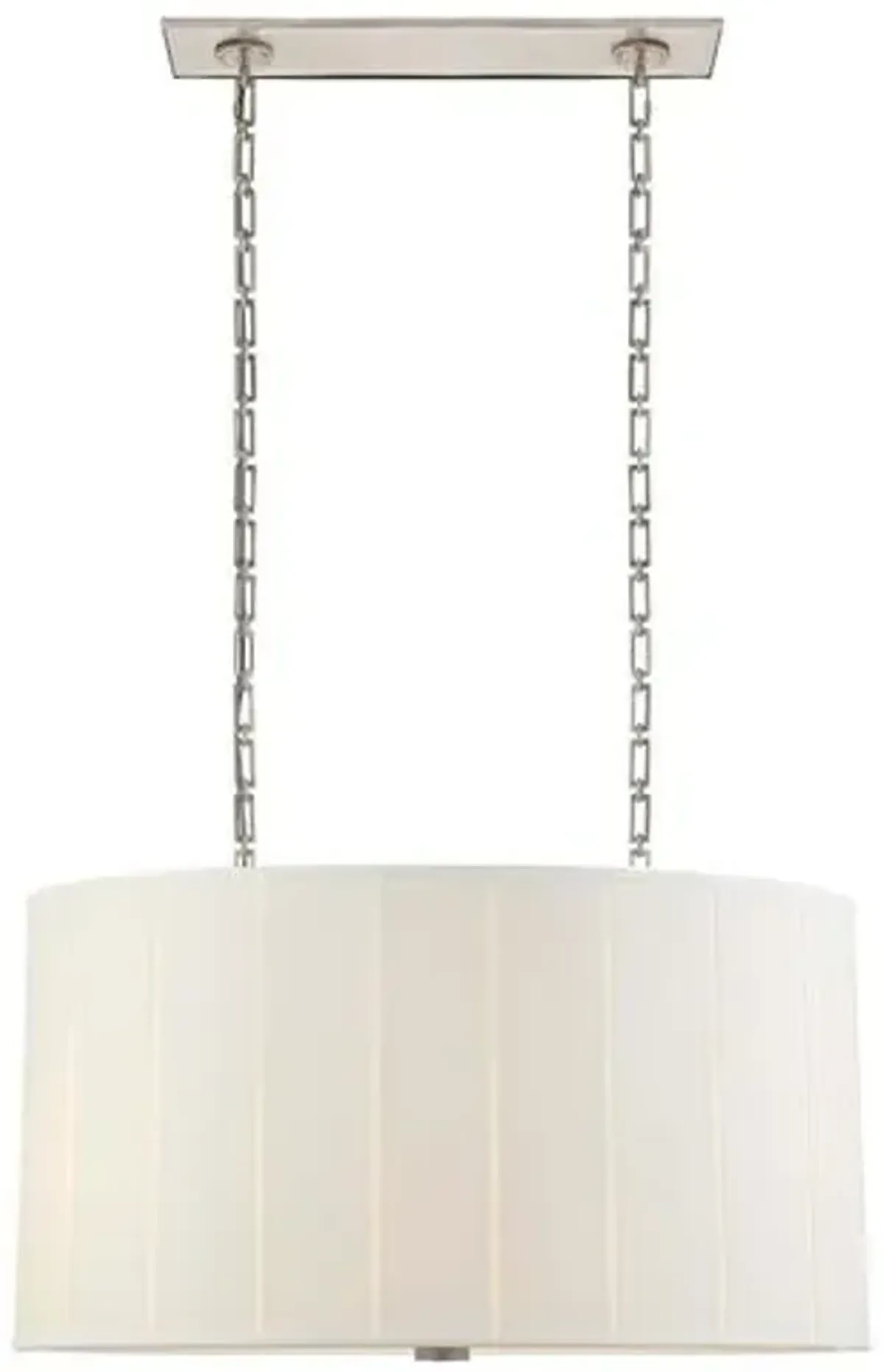 Visual Comfort - Perfect Pleat Hanging Shade - Soft Silver