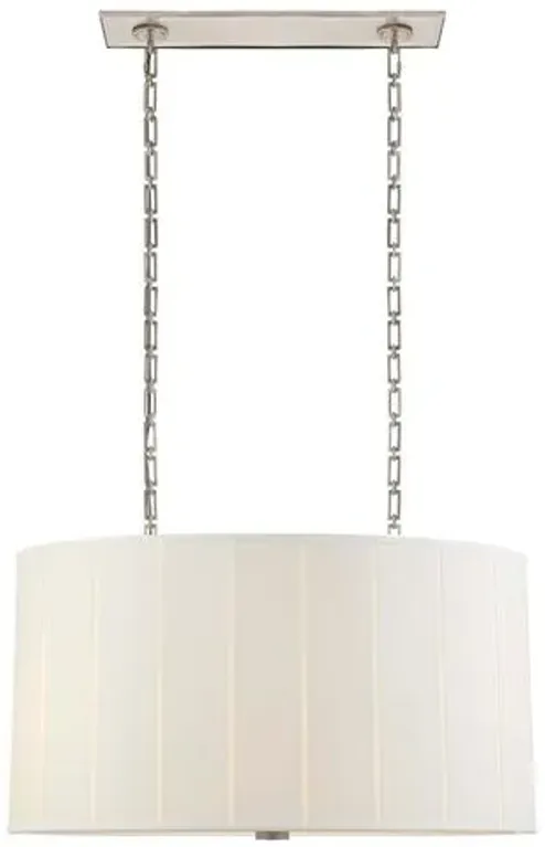 Visual Comfort - Perfect Pleat Hanging Shade - Soft Silver