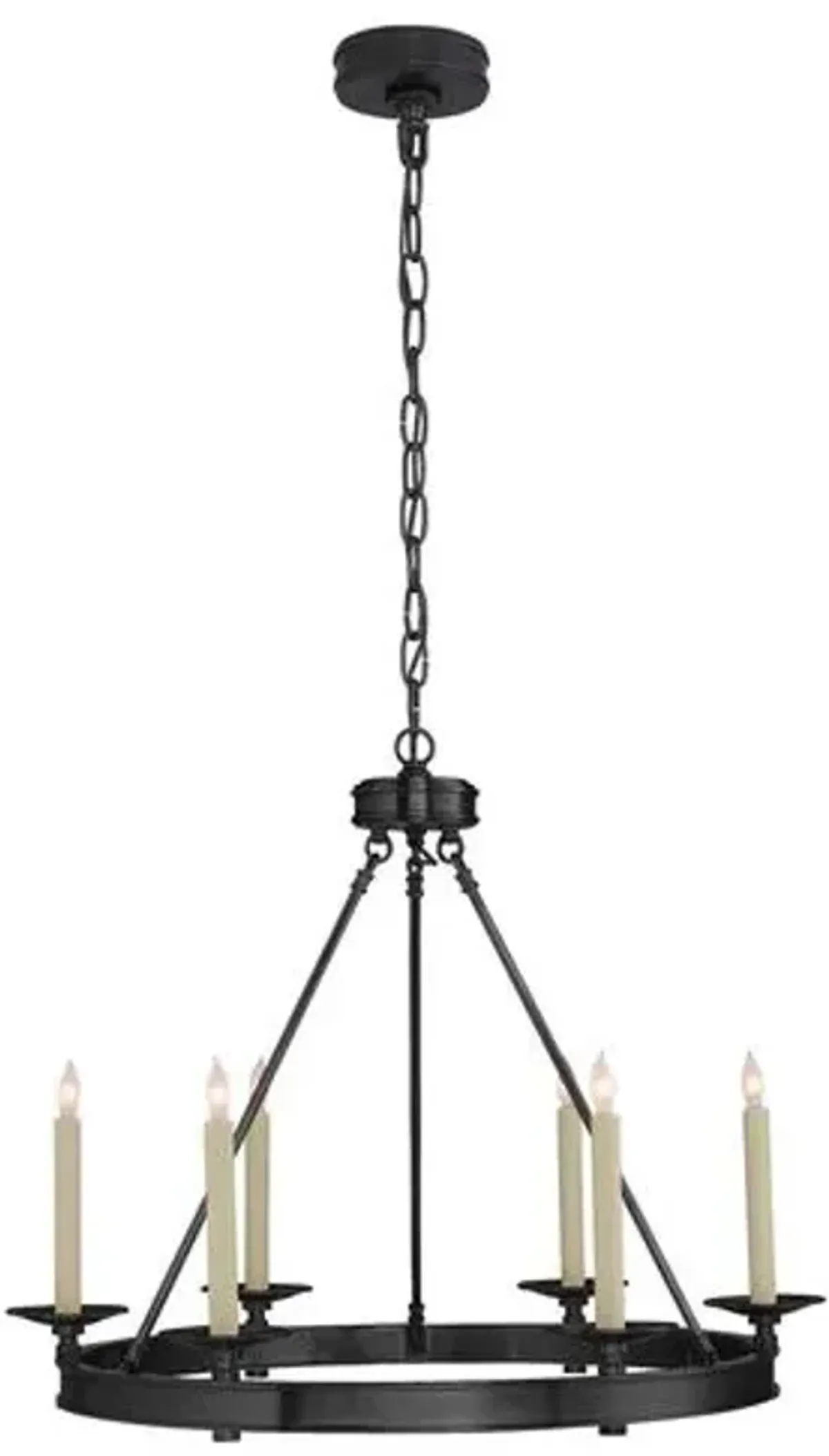 Visual Comfort - Launceton Ring Chandelier - Bronze - Black