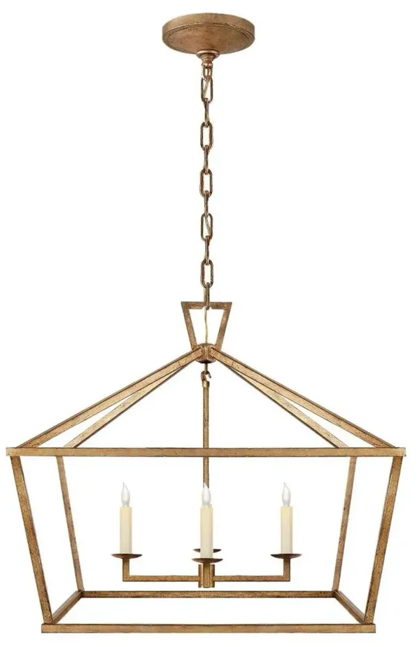 Visual Comfort - Darlana Wide Lantern - Gilded Iron - Gold