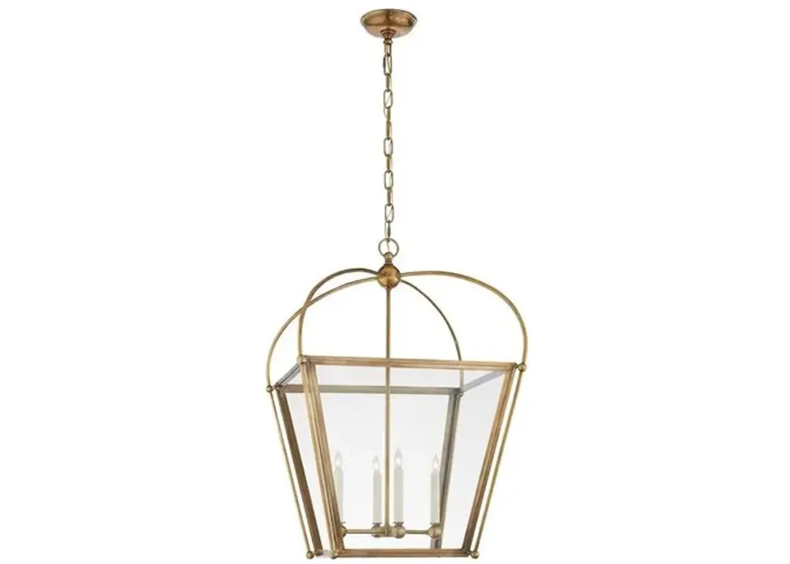 Visual Comfort - Plantation Lantern - Antique Brass - Gold