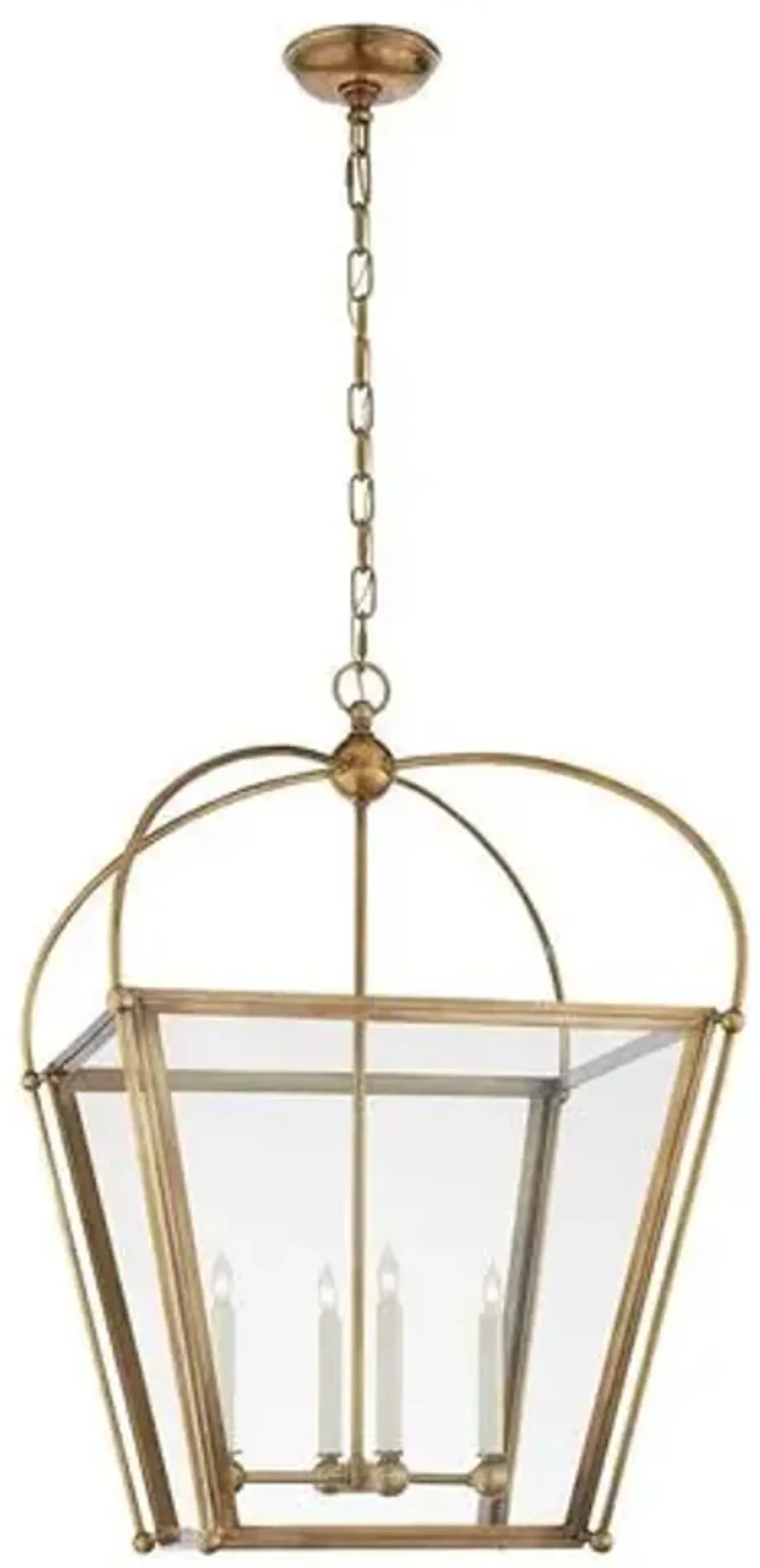 Visual Comfort - Plantation Lantern - Antique Brass - Gold