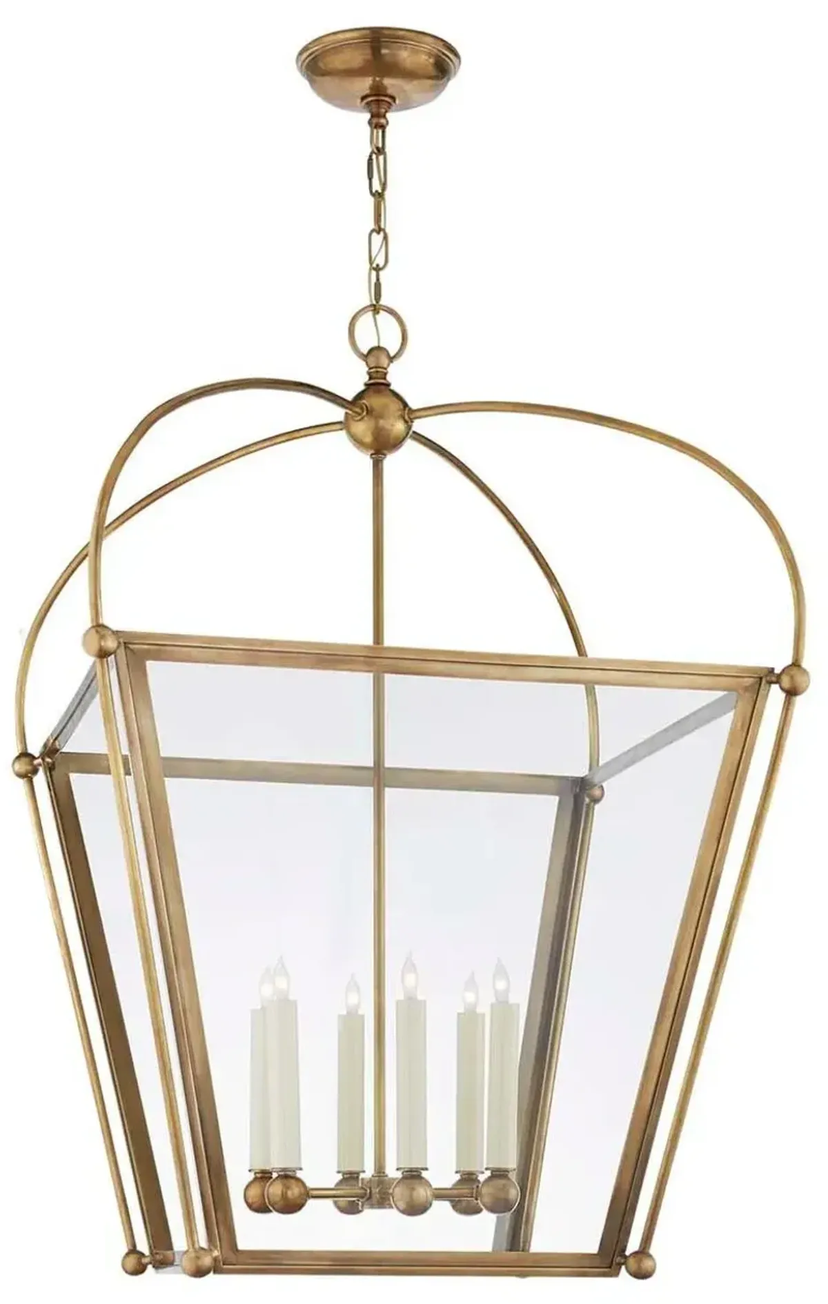 Visual Comfort - Plantation Lantern - Antique Brass - Gold
