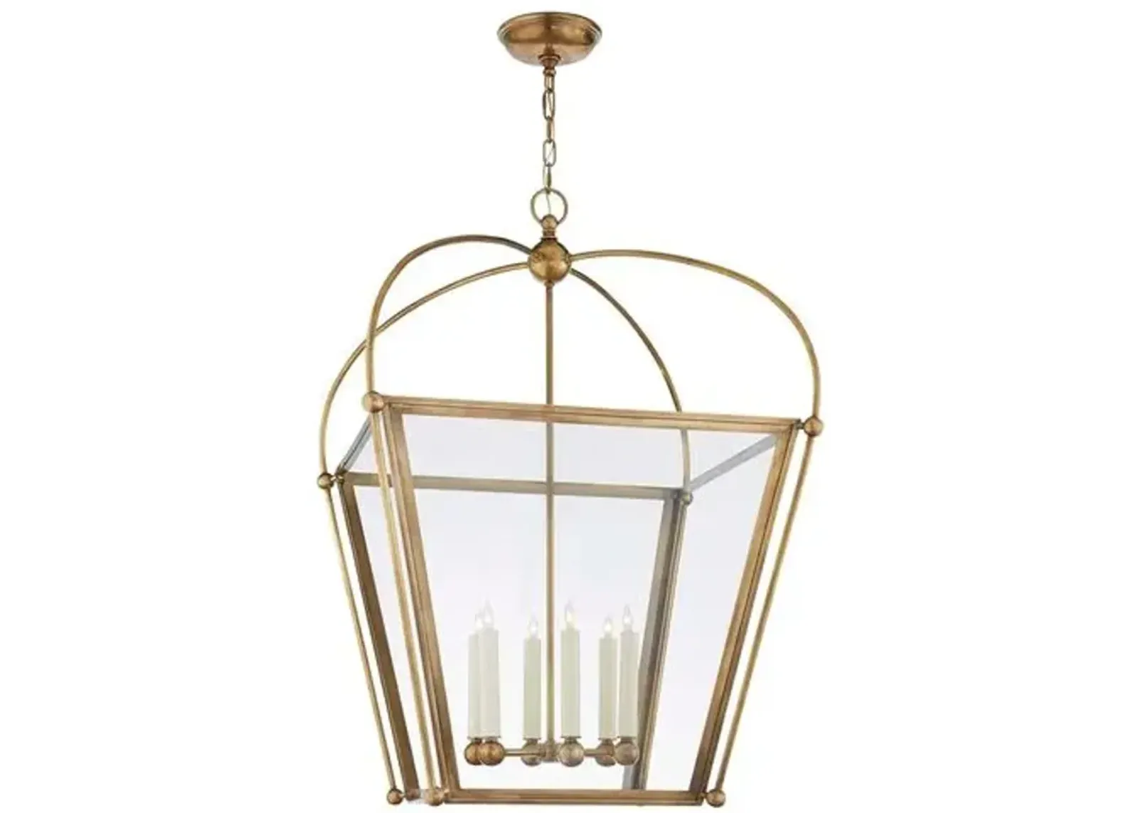 Visual Comfort - Plantation Lantern - Antique Brass - Gold