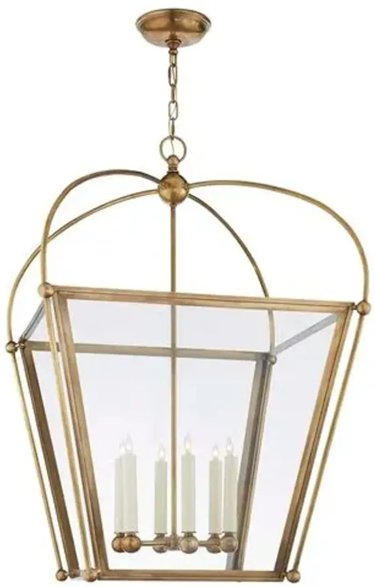 Visual Comfort - Plantation Lantern - Antique Brass - Gold