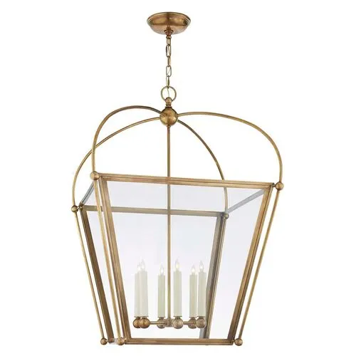 Visual Comfort - Plantation Lantern - Antique Brass - Gold