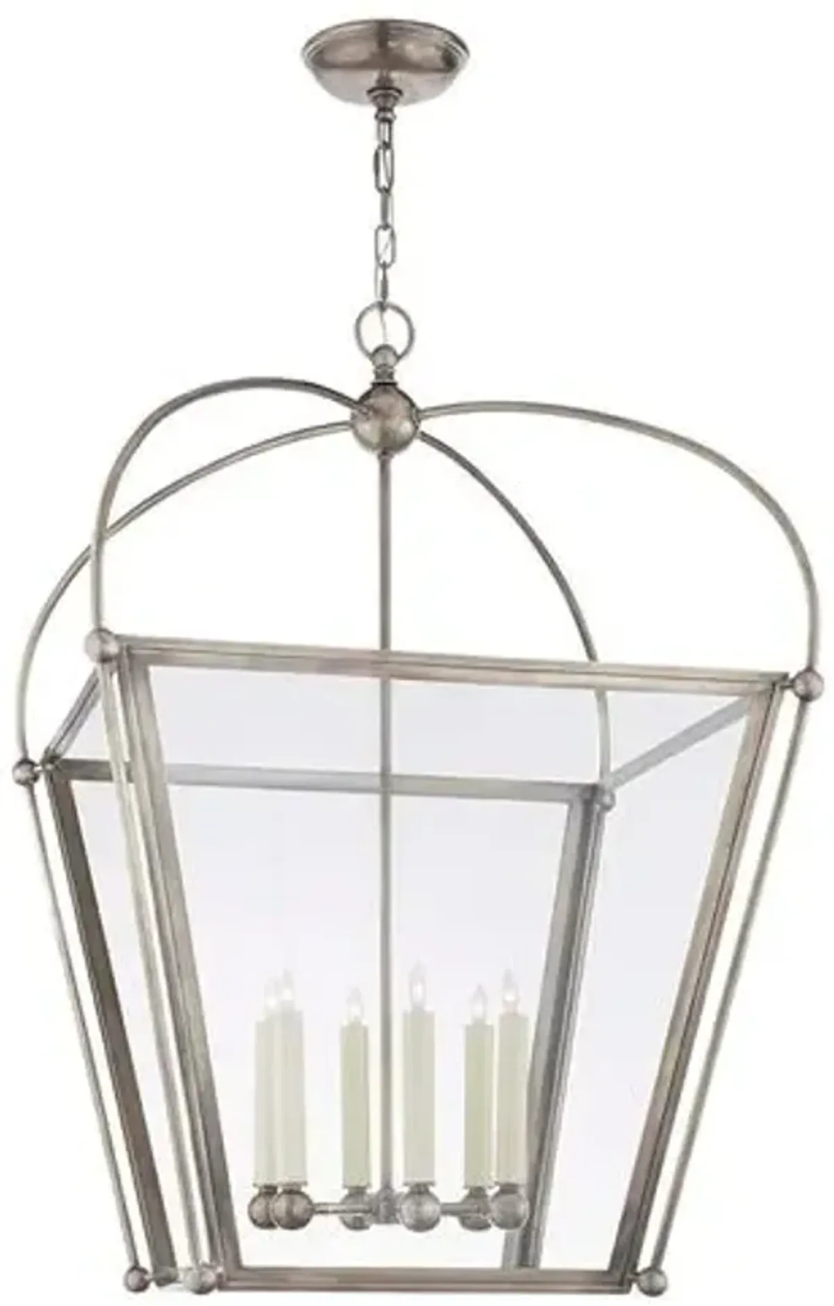 Visual Comfort - Plantation Lantern - Antique Nickel - Silver