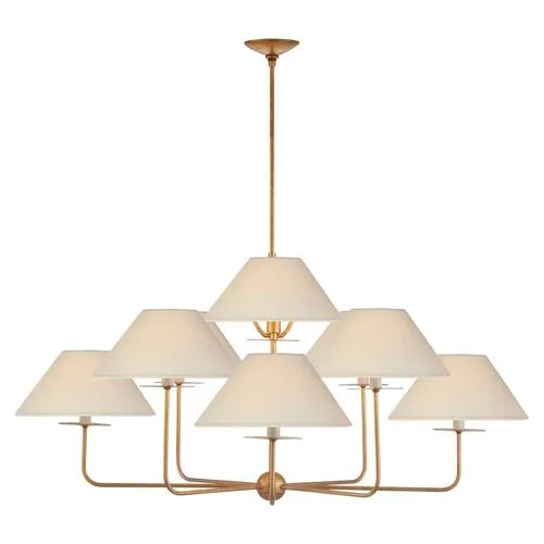 Visual Comfort - Kelley Chandelier - Gilded Iron - Gold