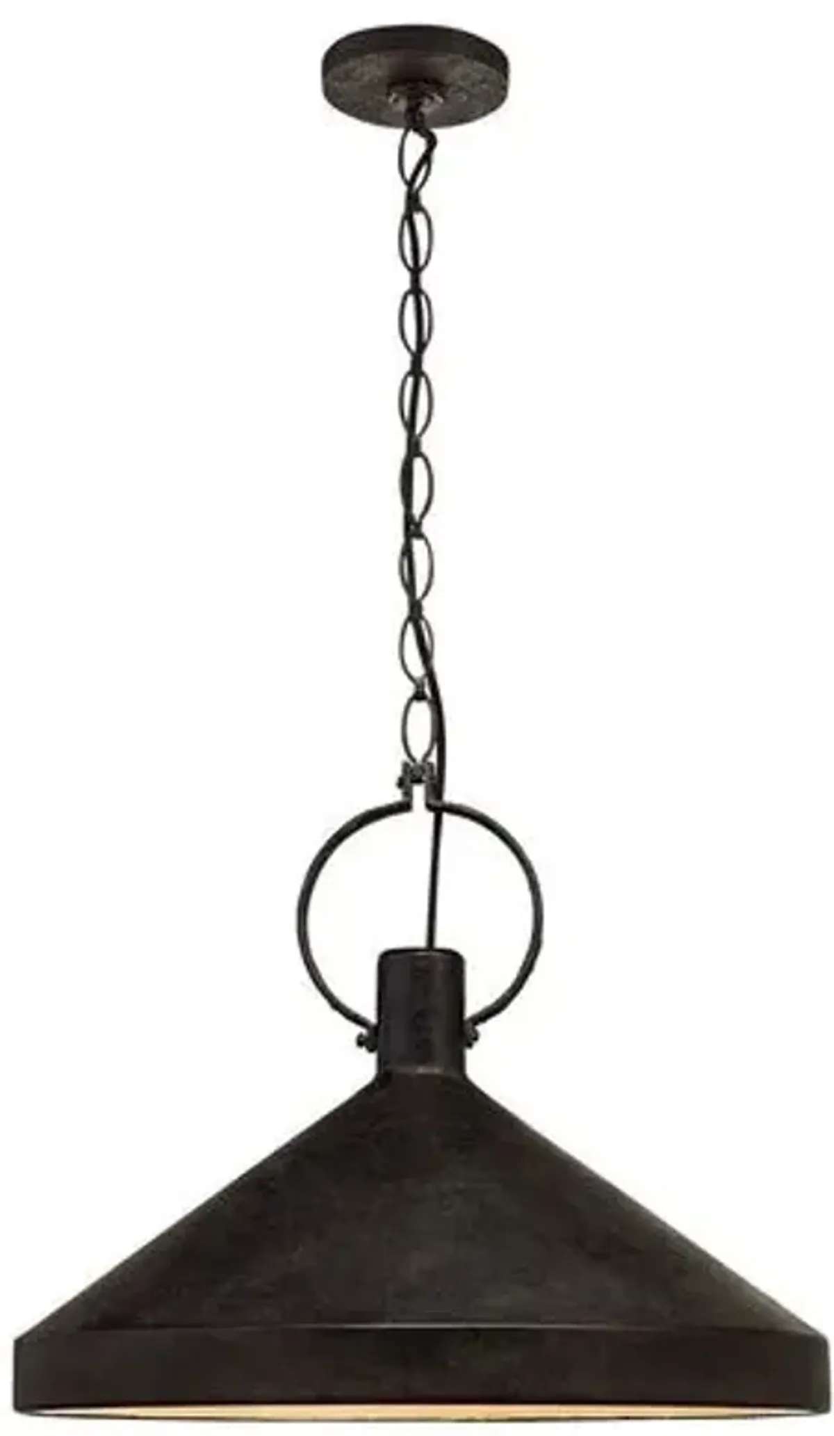 Visual Comfort - Grande Pendant - Aged Iron - Black