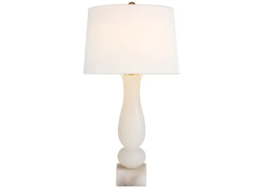 Visual Comfort - Balustrade Contemporary Table Lamp - Alabaster