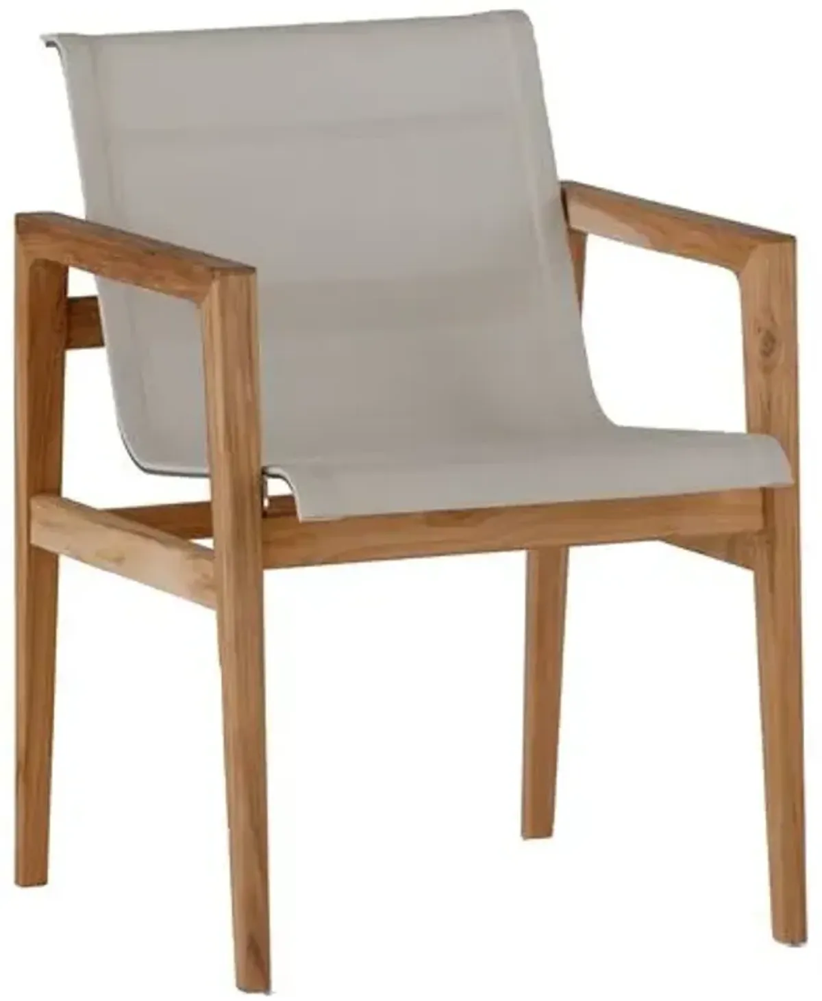 Coast Outdoor Teak Armchair - Ivory - Summer Classics - Brown