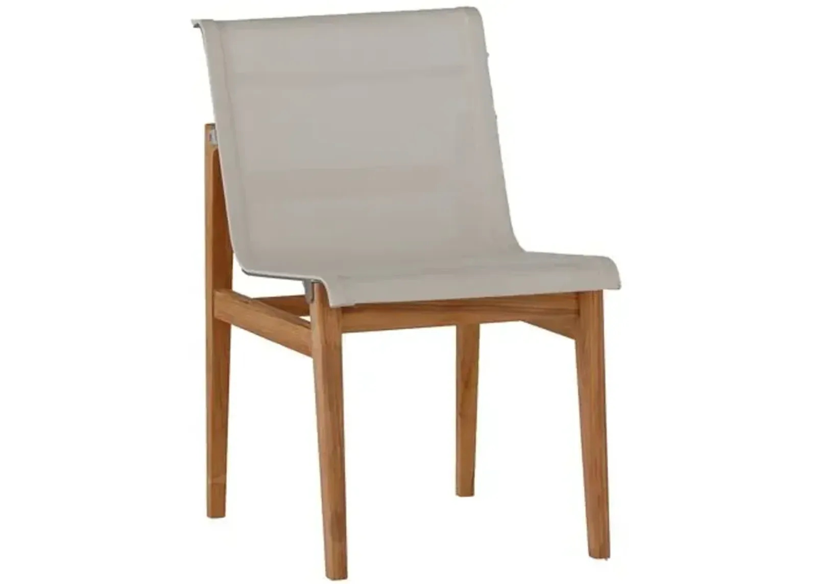 Coast Outdoor Side Chair - Ivory - Summer Classics - Brown