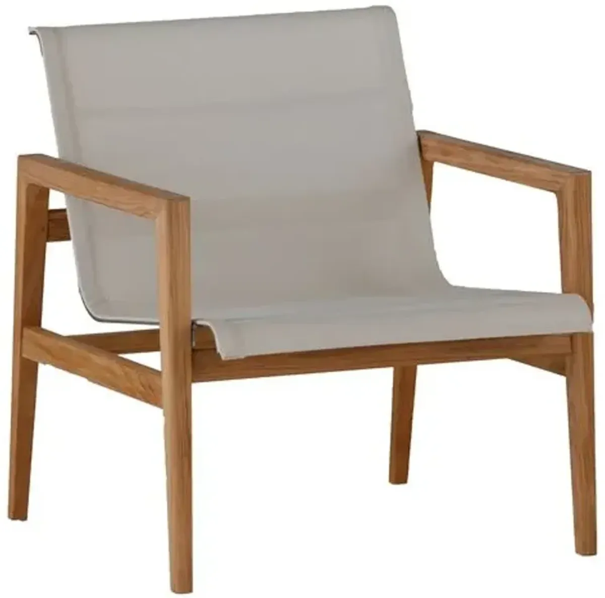 Coast Outdoor Lounge Chair - Teak/Ivory - Summer Classics - Brown