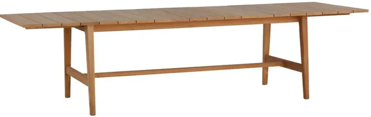 Coast Outdoor Extension Dining Table, Natural Teak