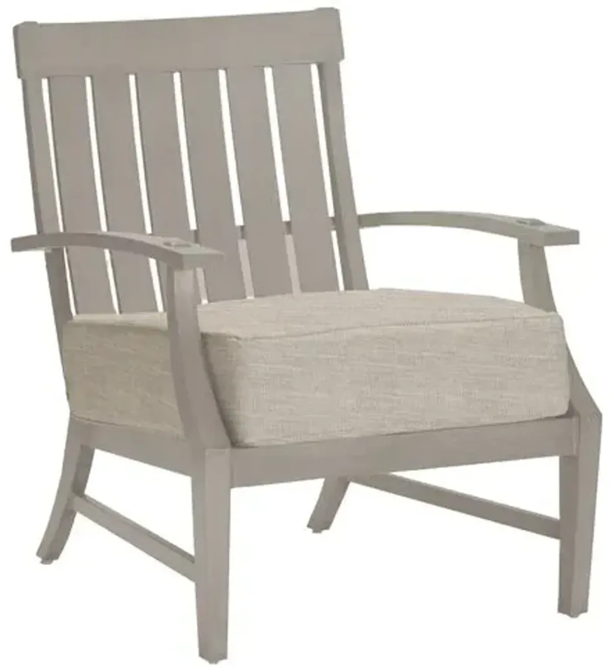 Croquet Outdoor Club Chair - Dove Sunbrella - Summer Classics