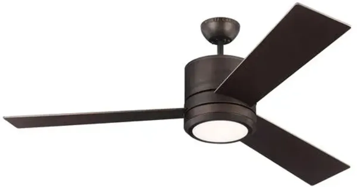 Visual Comfort - Vision Ceiling Fan - Roman Bronze - Brown - 3 Blades, Hand-Held Remote Control